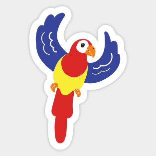 Macaw Parrot Sticker